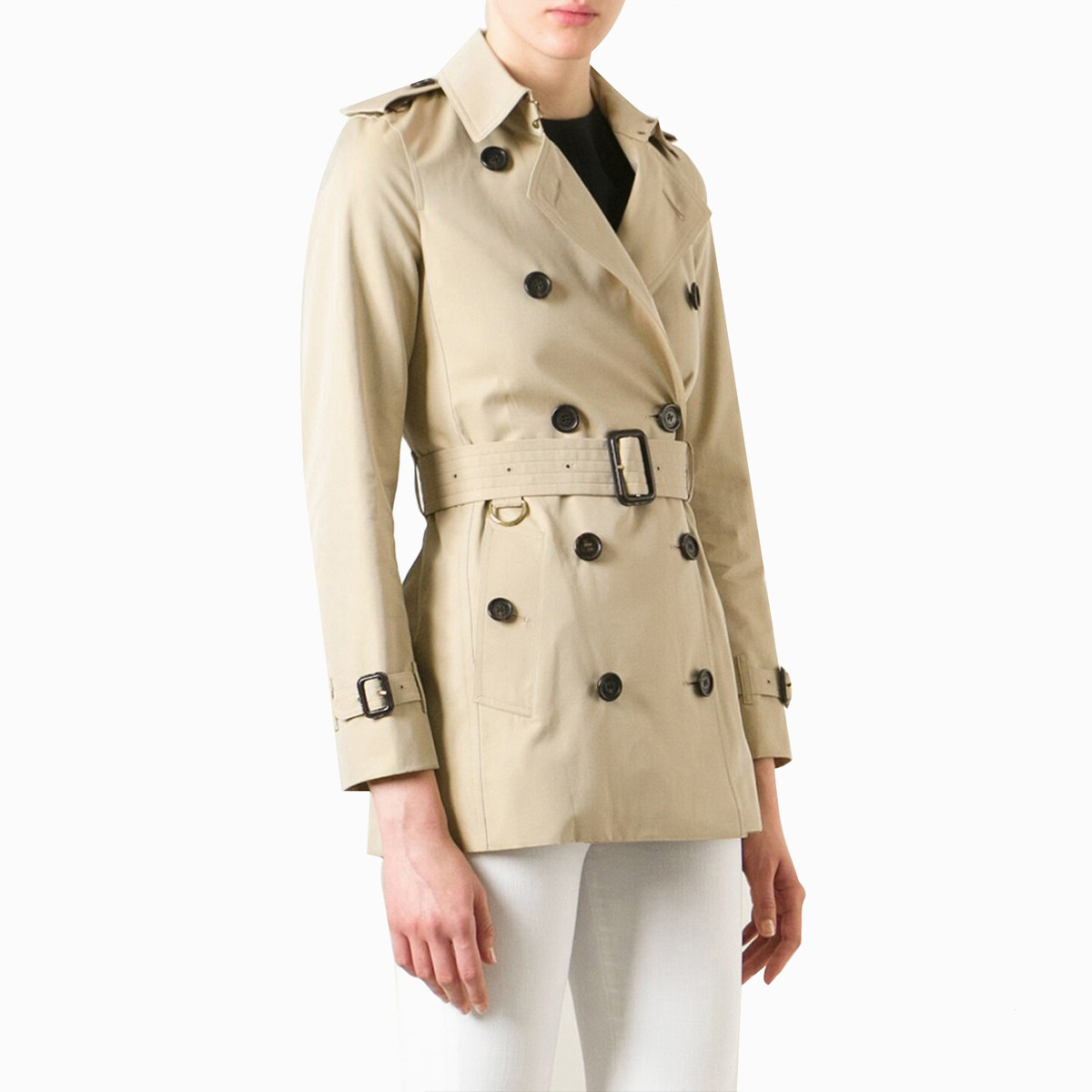 burberry 巴宝莉 女士杏色棉质上衣