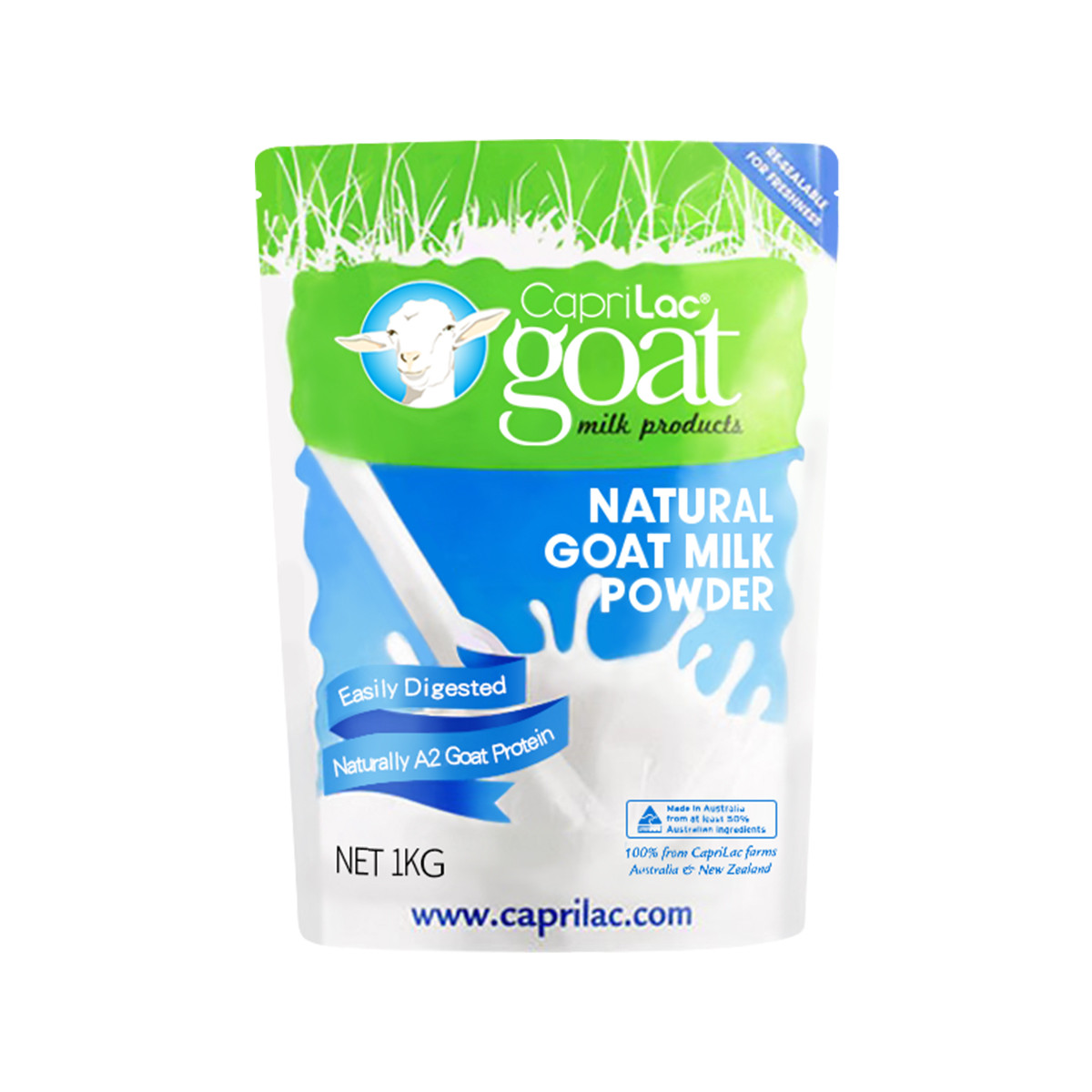 澳洲caprilac佳倍营高钙高蛋白成人羊奶粉1kg袋