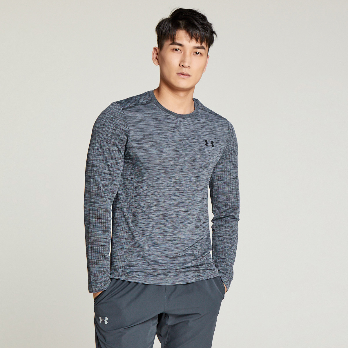 【唯品会】 安德玛速干排湿 男款长袖t恤 heat gear1289615-040