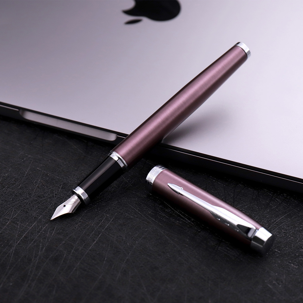 parker/派克2015im丁香紫白夹墨水笔