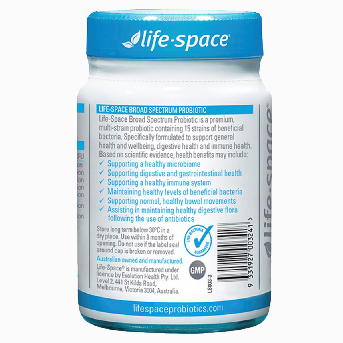 LIFE SPACE BROAD SPECTRUM PROBIOTIC 60  (9331927003241)