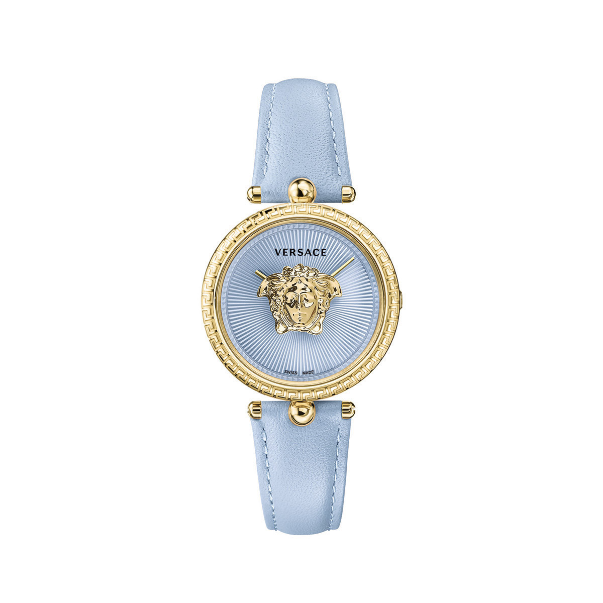 经典美杜莎头像简约石英手表女表 蓝色 34mm