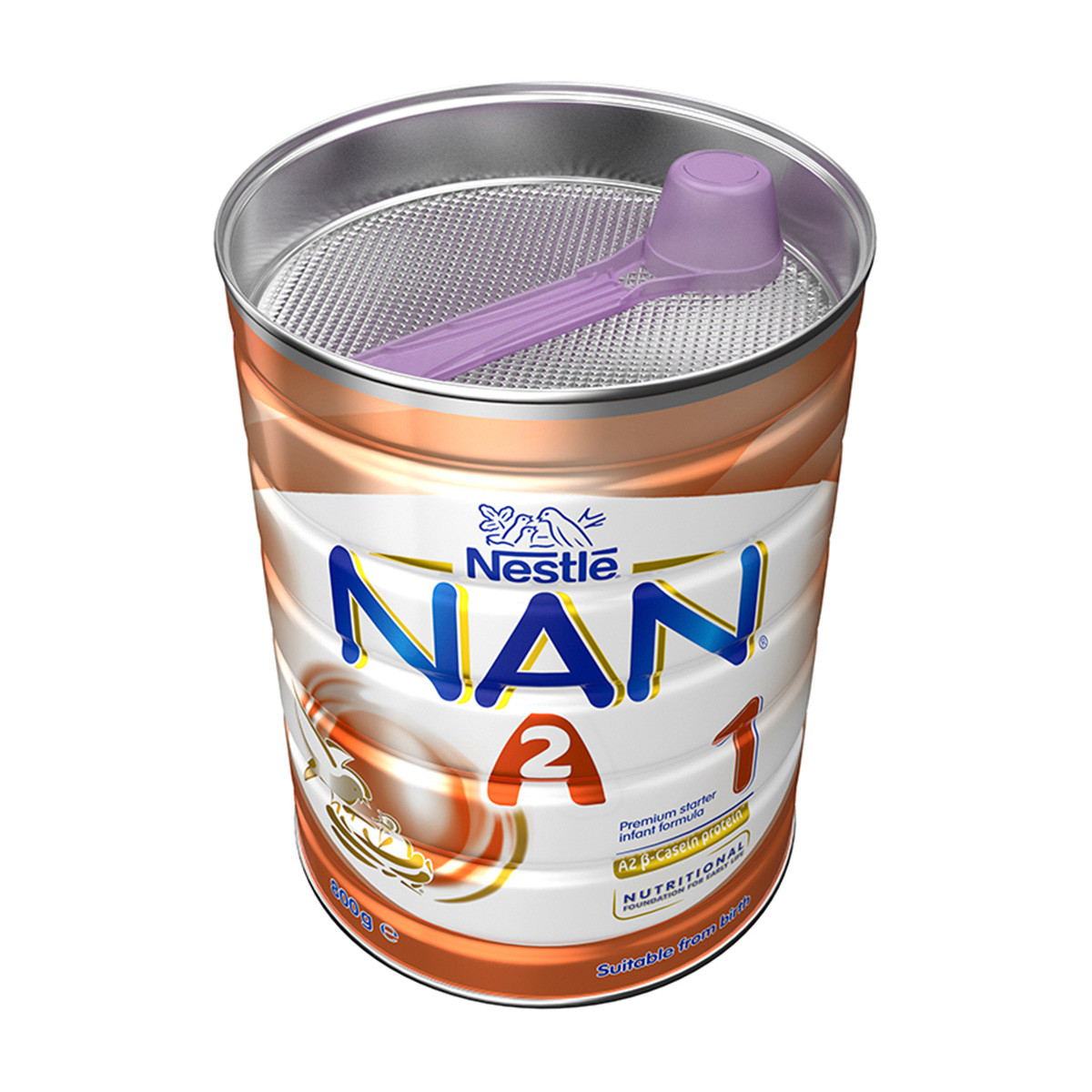 雀巢nestle能恩a2奶粉婴幼儿配方奶粉1段 800g