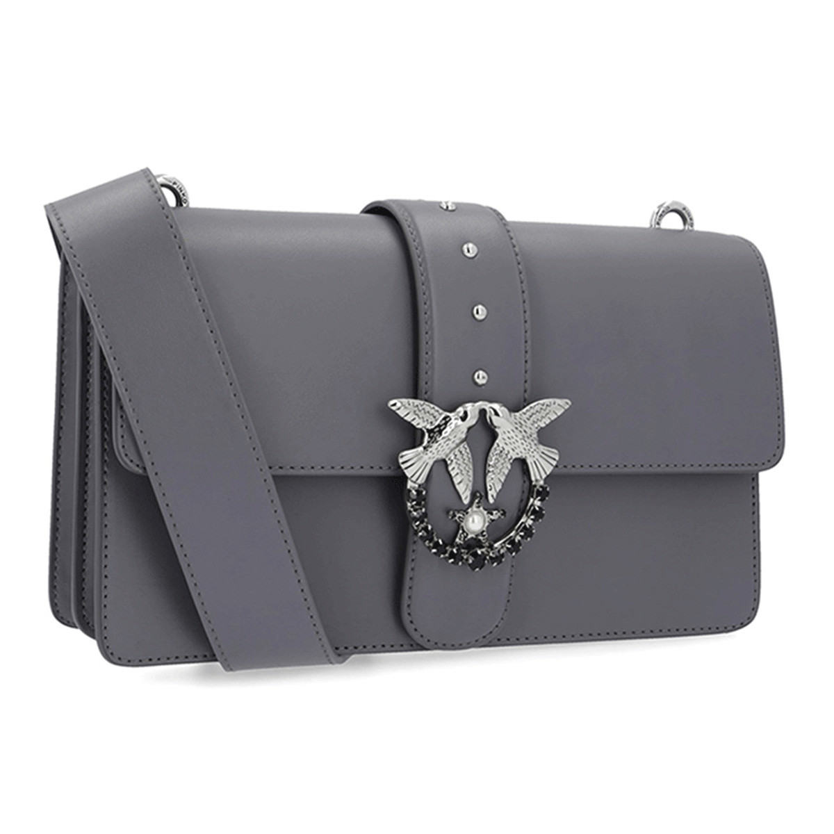 pinko 女士中号经典款飞鸟燕子斜挎包