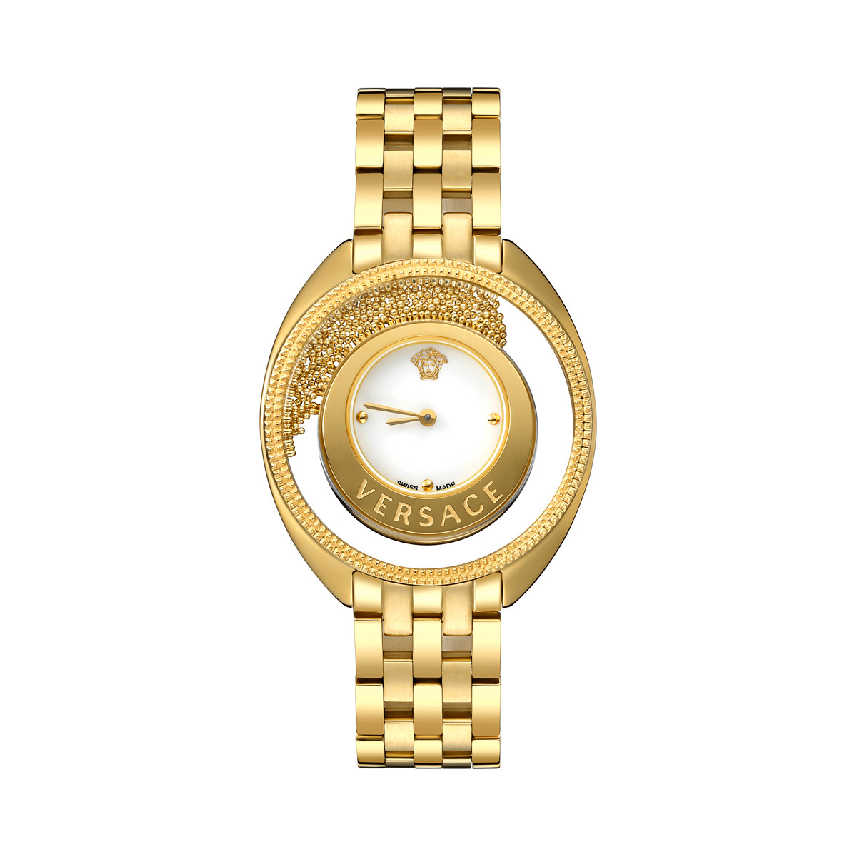 【四年保修】versace范思哲石英女表vear01318