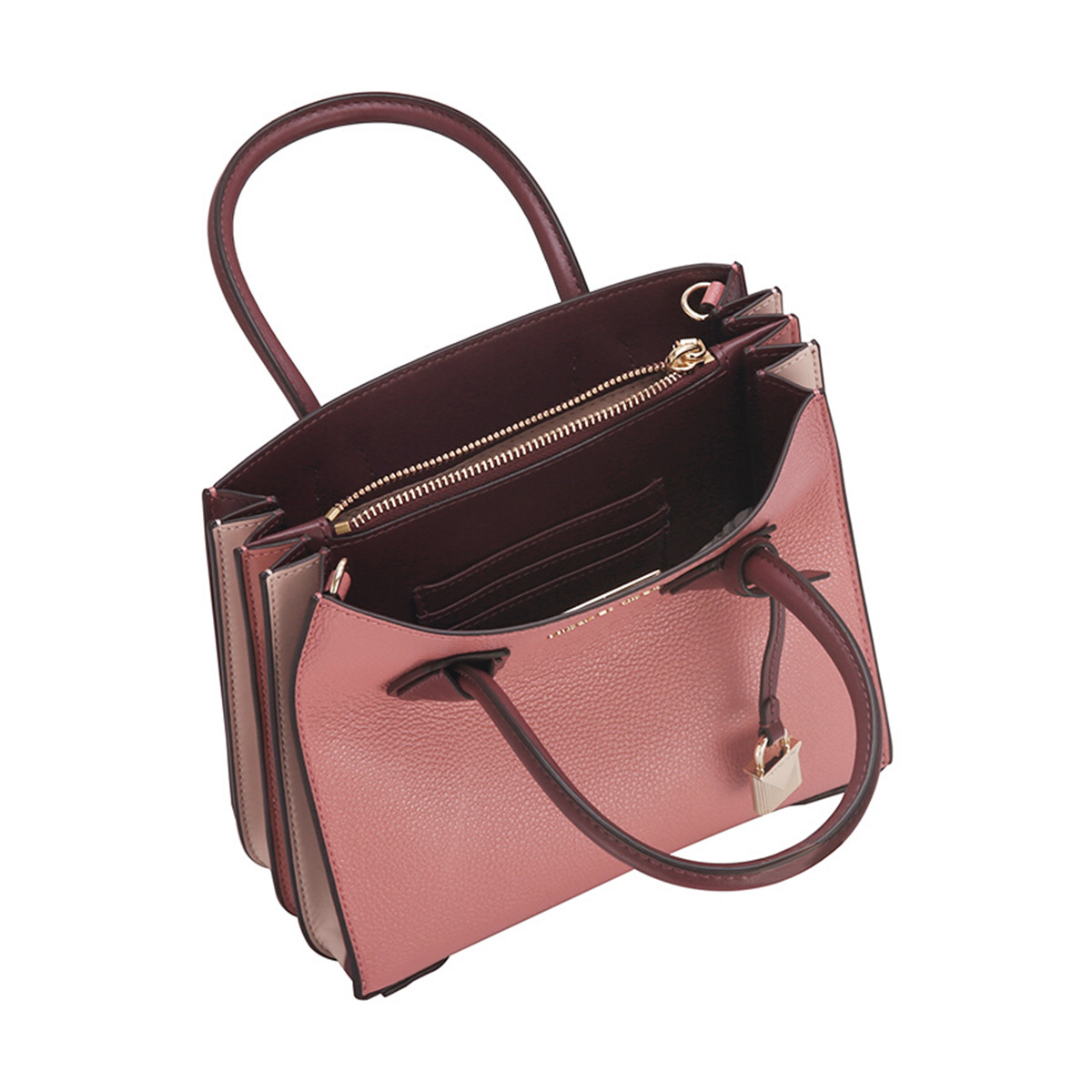 迈克高仕【人气推荐】mk mercer系列中号风琴拼色邮差包30t8tm9m2l