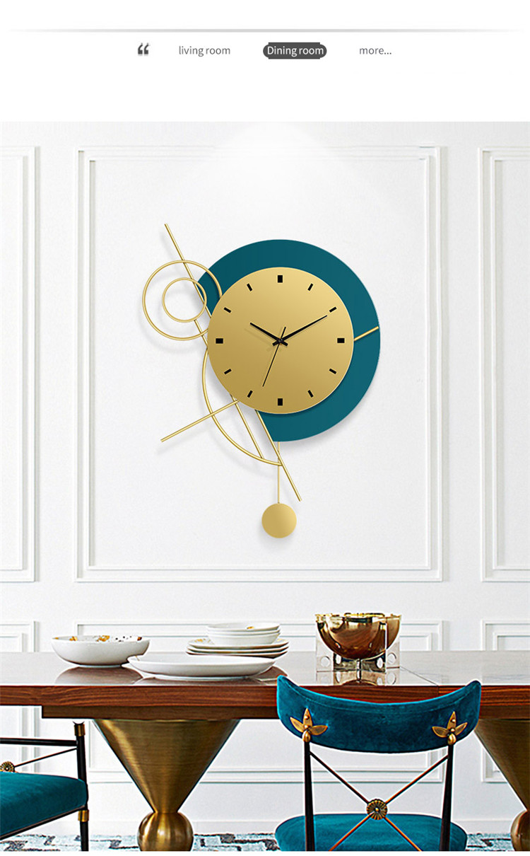现代简约钟表挂钟客厅墙壁创意装饰时尚静音家用钟饰艺术时钟挂墙