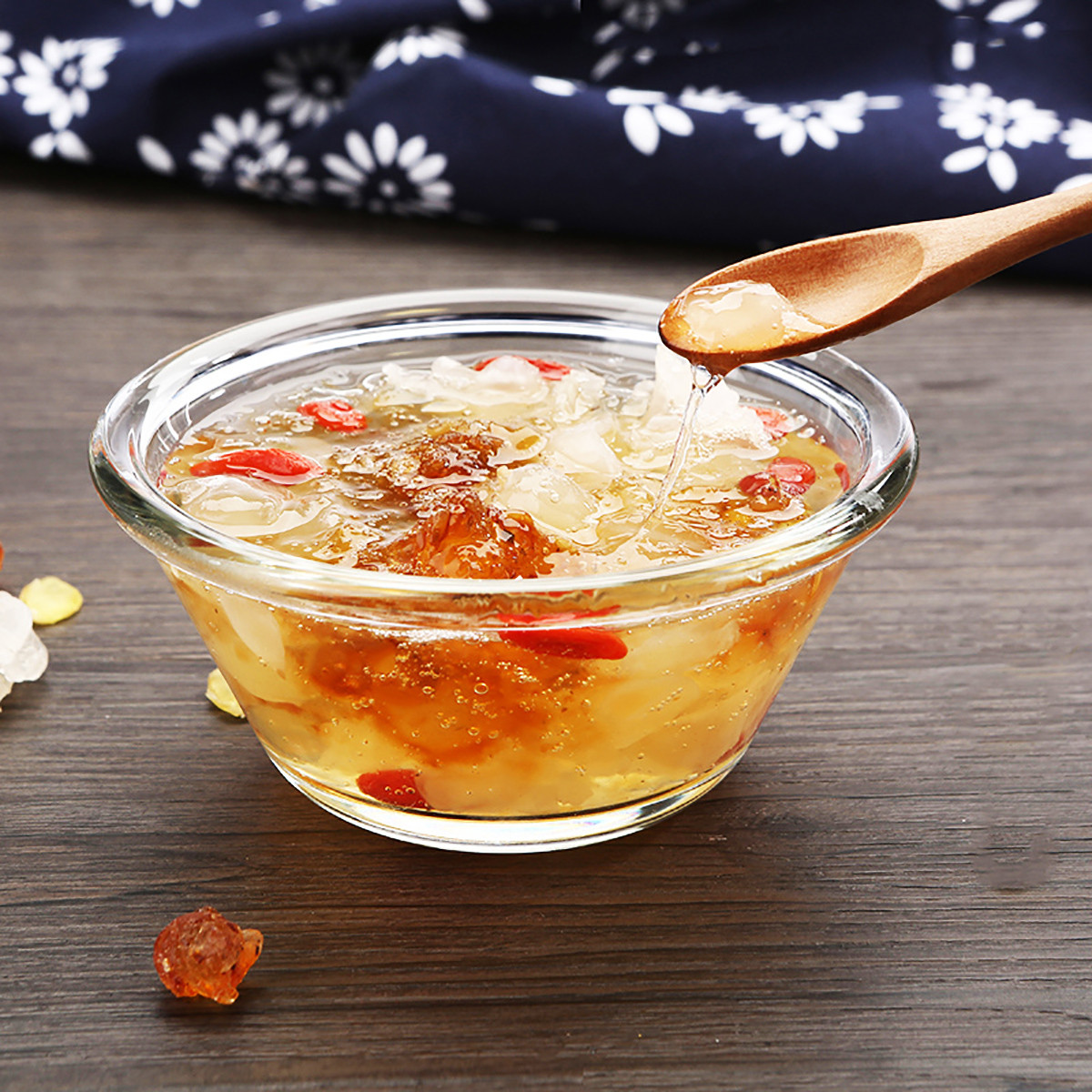 桃胶皂角米雪燕组合200g胶原蛋白搭配枸杞糯耳莲子