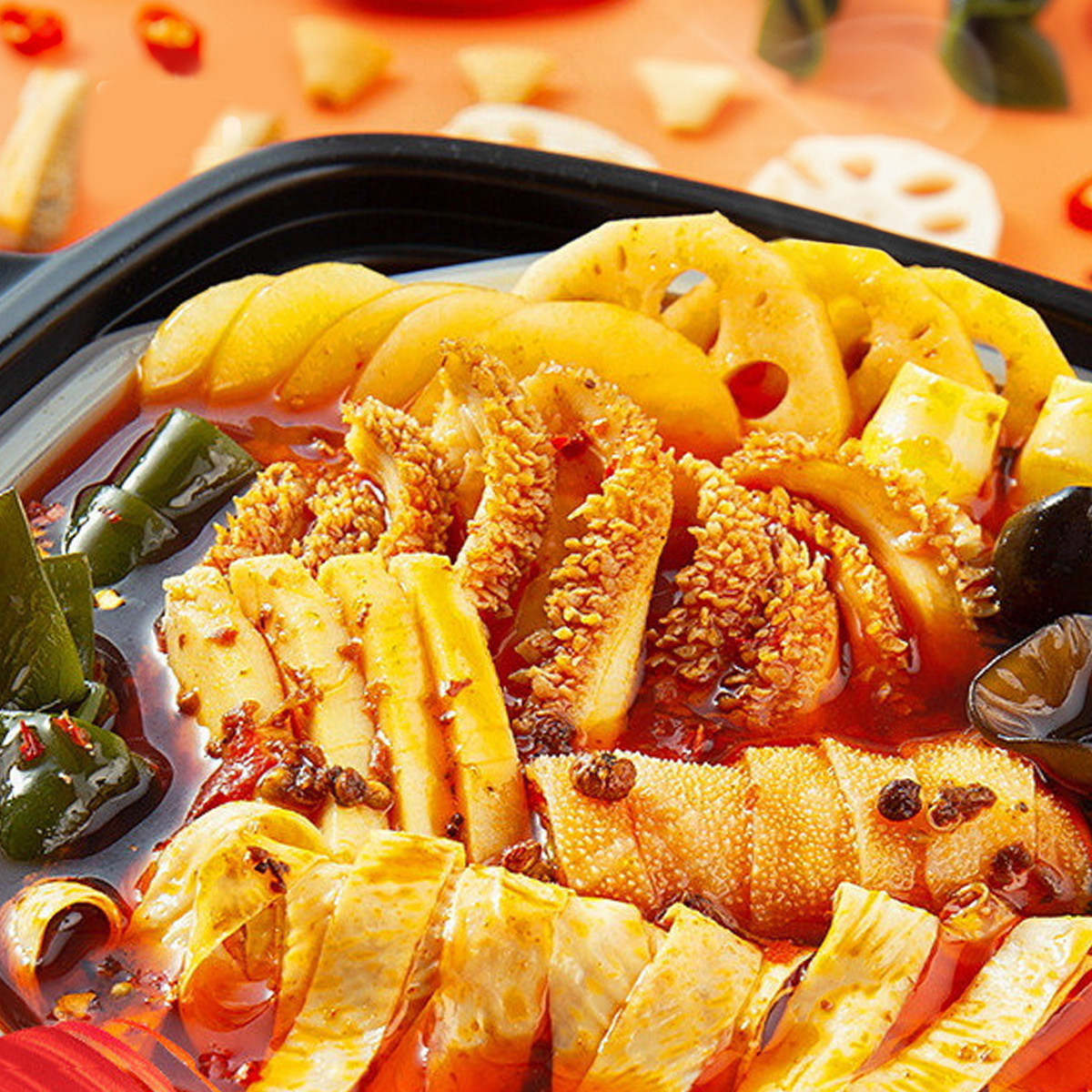 海底捞脆爽牛肚自煮火锅 自热小火锅 懒人火锅435g*2