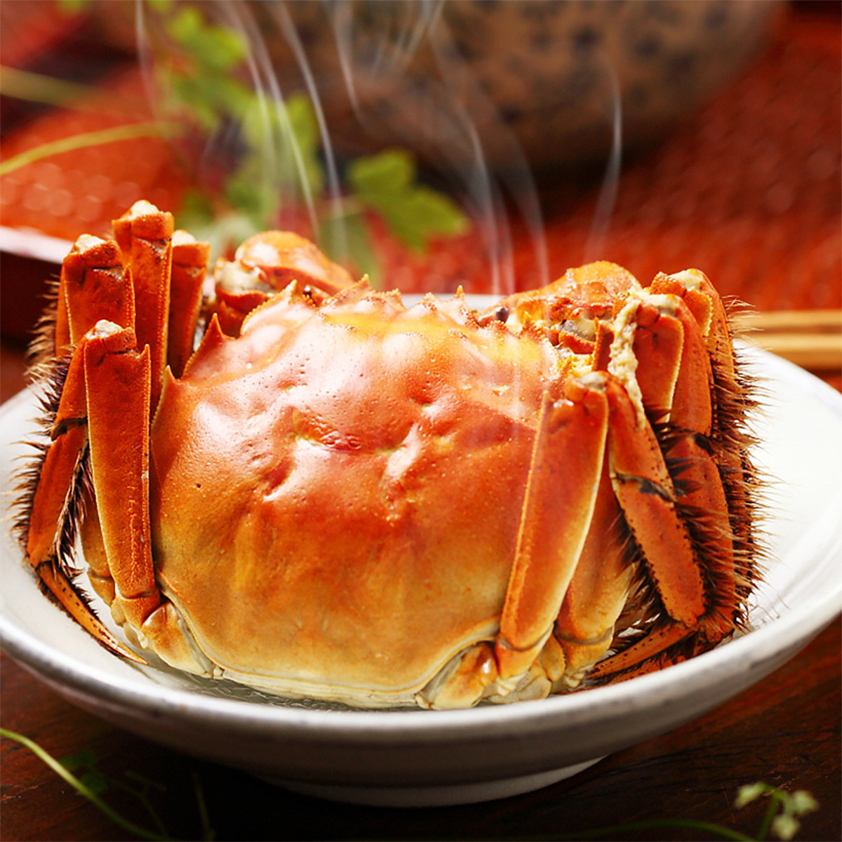 蟹小旺【现货】阳澄湖大闸蟹实物贵宾精致礼包公蟹4.0两*4只 母蟹3.