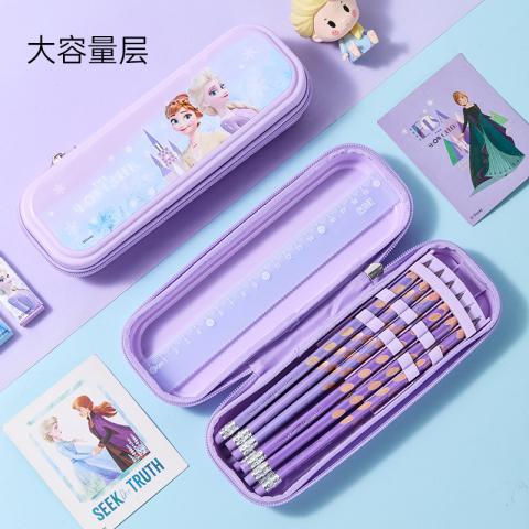 迪士尼 儿童文具盒男童笔袋小学生女大容量双层学生笔袋幼儿铅笔收纳盒 图片 3