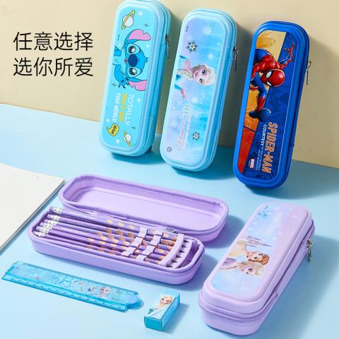 迪士尼 儿童文具盒男童笔袋小学生女大容量双层学生笔袋幼儿铅笔收纳盒 图片 7