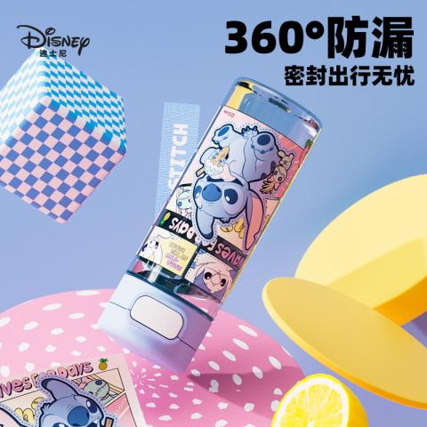 迪士尼 530ML儿童水杯上学专用夏季tritan男女孩小学生弹盖防摔直饮杯 图片 3