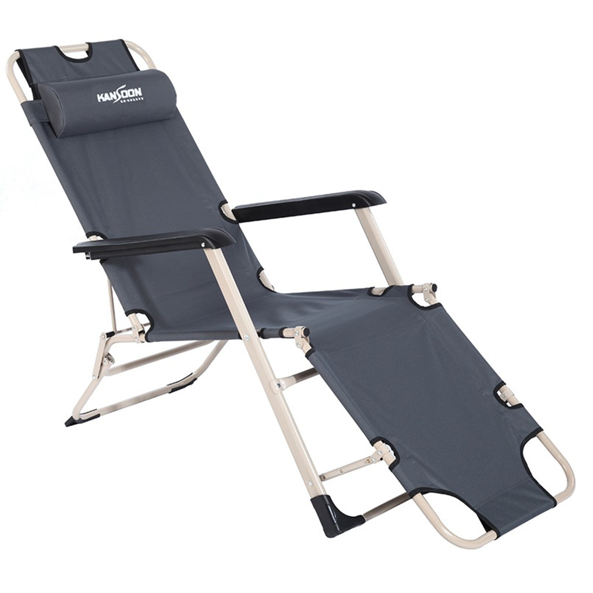 凯速折叠椅折叠床户外休闲躺椅陪护床午睡床坐躺两用折叠躺椅