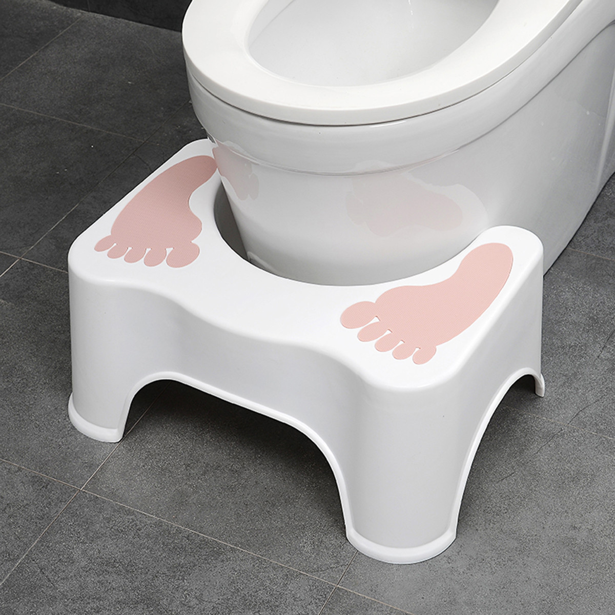塑料马桶垫脚凳儿童蹲坑凳子非实木布艺加厚如厕凳蹲便塑料凳