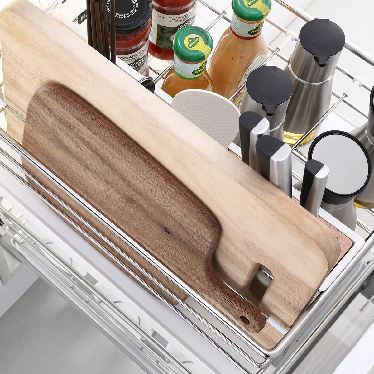 悍高悍高 【304分体收纳调味篮】橱柜双层干湿分离调味品收纳置物架带