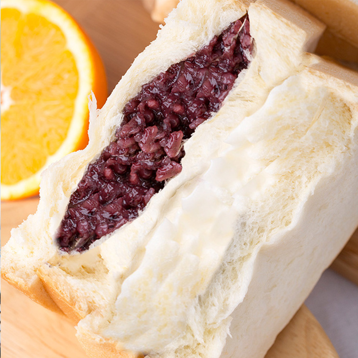 新鲜紫米吐司500g/箱 黑米吐司夹心奶酪面包早餐糕点零食品