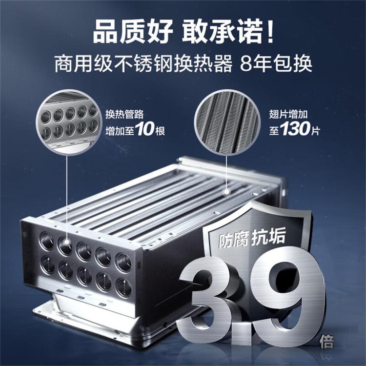 A.O.SMITH 史密斯16升零冷水燃气热水器BJS单管巡航不锈钢换热器包8年恒温