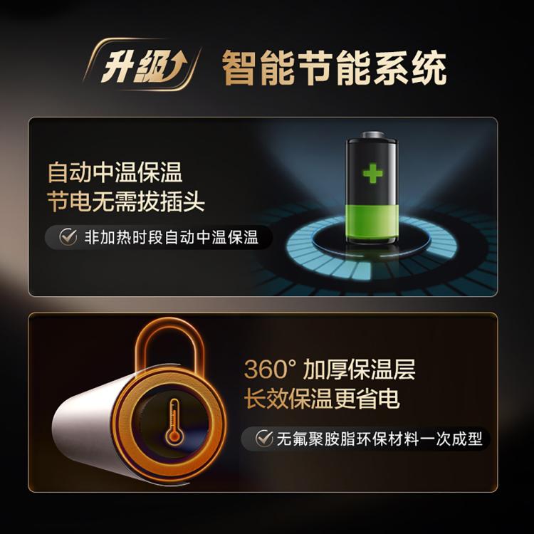 A.O.SMITH 史密斯金圭内胆电热水器ED3专利免更换镁棒60升80升速热节能耐用