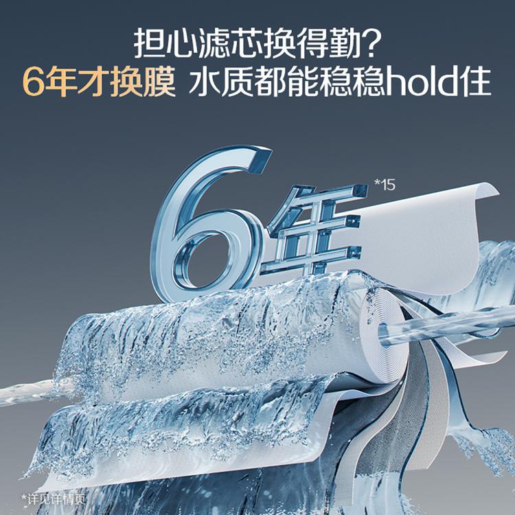 佳尼特 史密斯佳尼特净水器厨下净饮机专利6年RO膜全时高水效CR2800AE1