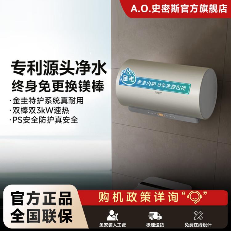 佳尼特 史密斯佳尼特电热水器JC3金圭内胆双棒分离速热免换镁棒免清洗