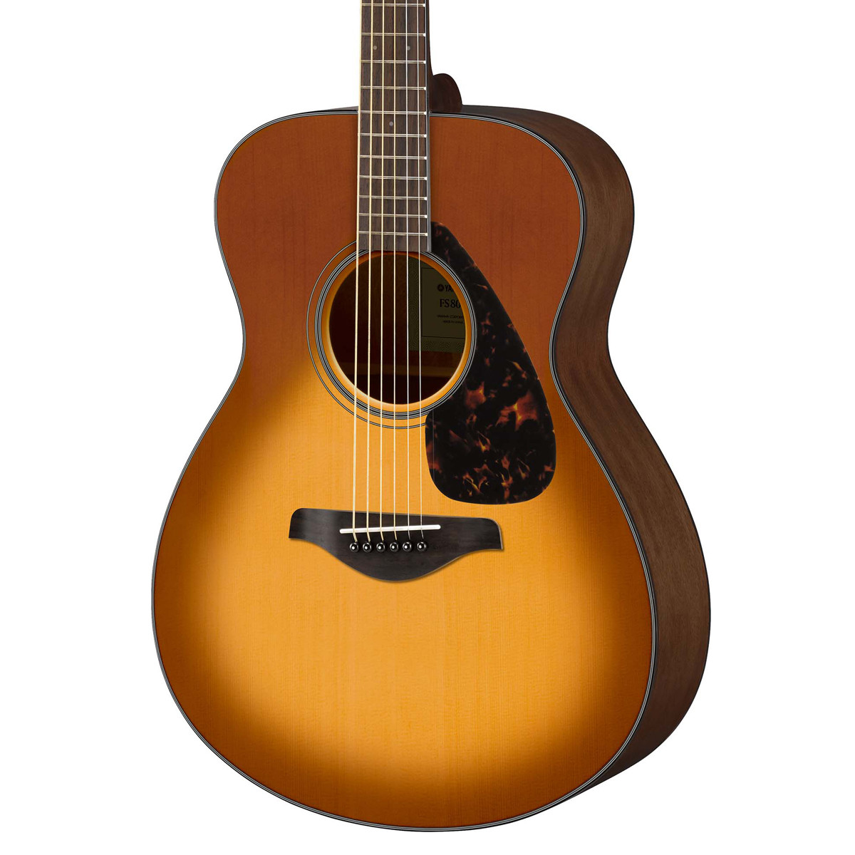 雅马哈fg800sdb沙暴渐变单板民谣木吉他