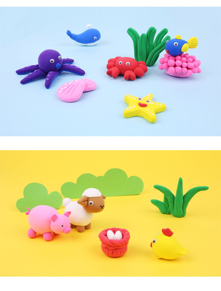 晨光史努比12/24色儿童彩泥橡皮泥学生手工趣味粘土带模具