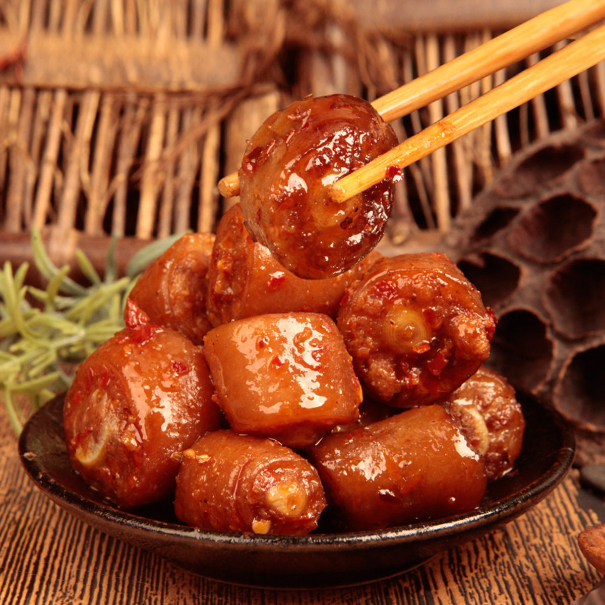 蜀道香 香辣猪尾120克 四川卤味小吃零食每日休闲食品