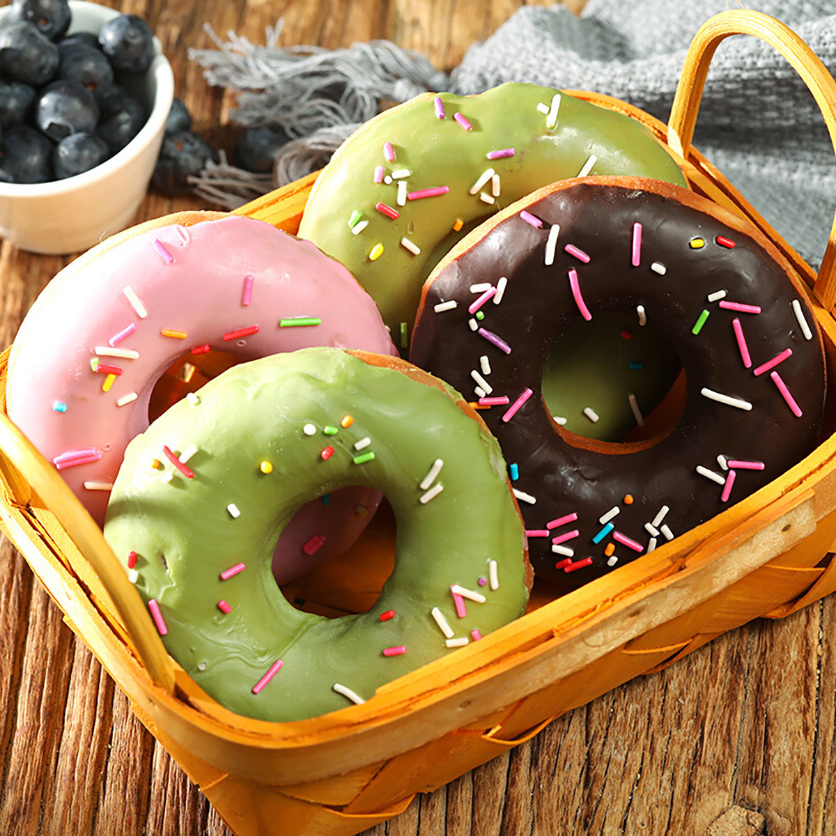 西厨贝可原味甜甜圈250g 营养早餐速冻网红甜甜圈解冻即食