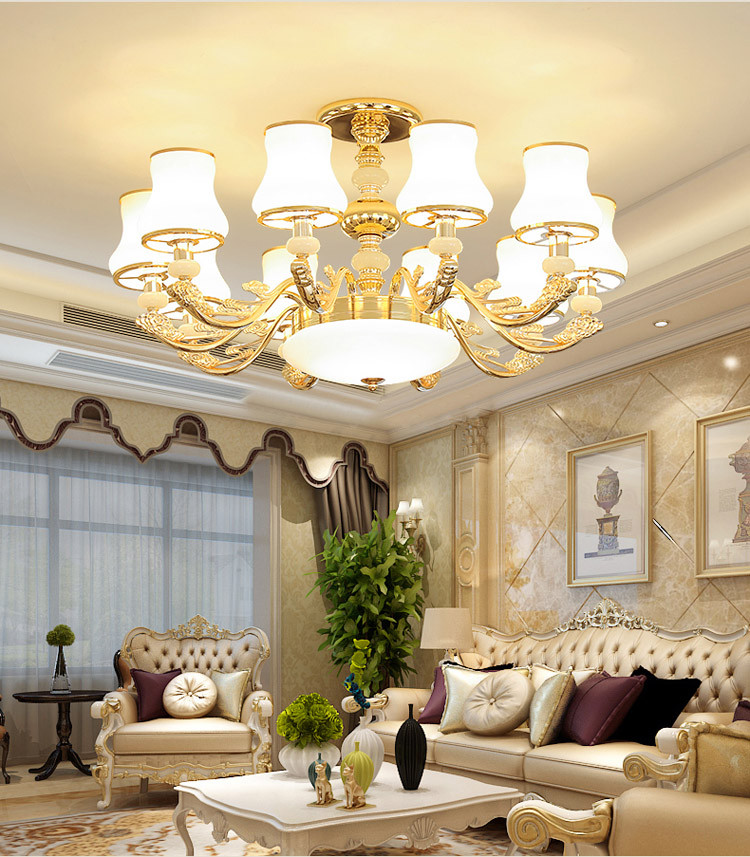 客厅吊灯欧式现代简约全屋组合灯具套餐卧室餐厅简欧大厅灯饰套装