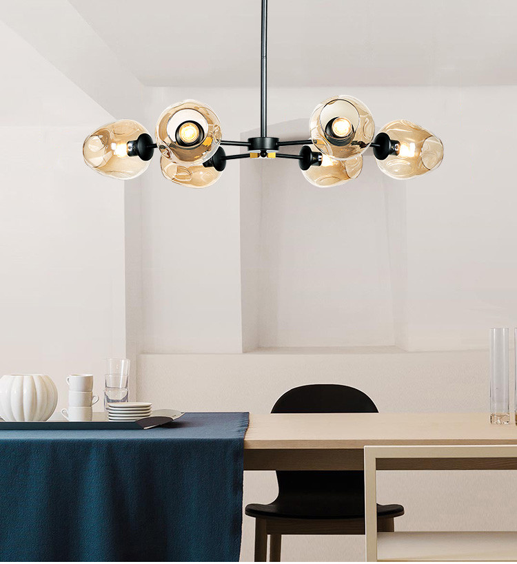 雷士照明led客厅灯吸顶灯圆形多头简约现代卧室灯大气餐厅灯玻璃灯具