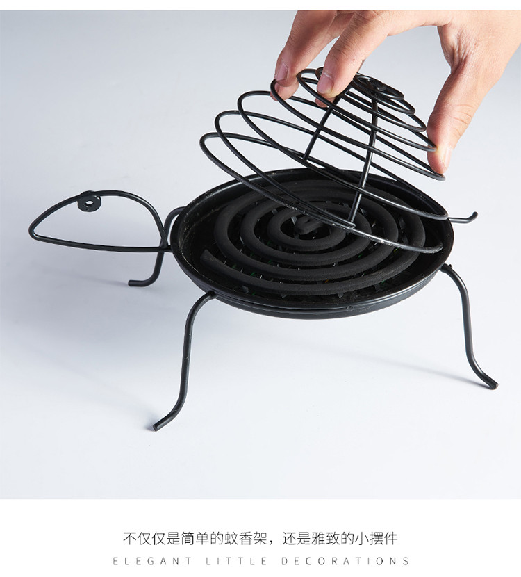 现代简约创意蚊香盒架子铁艺镂空鸟笼摆件家用客厅卧室房间装饰品