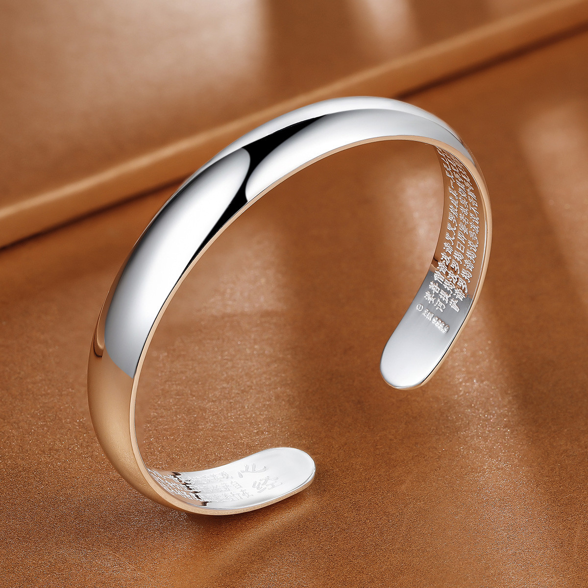 【免费换新】七度纯银手镯足银999.