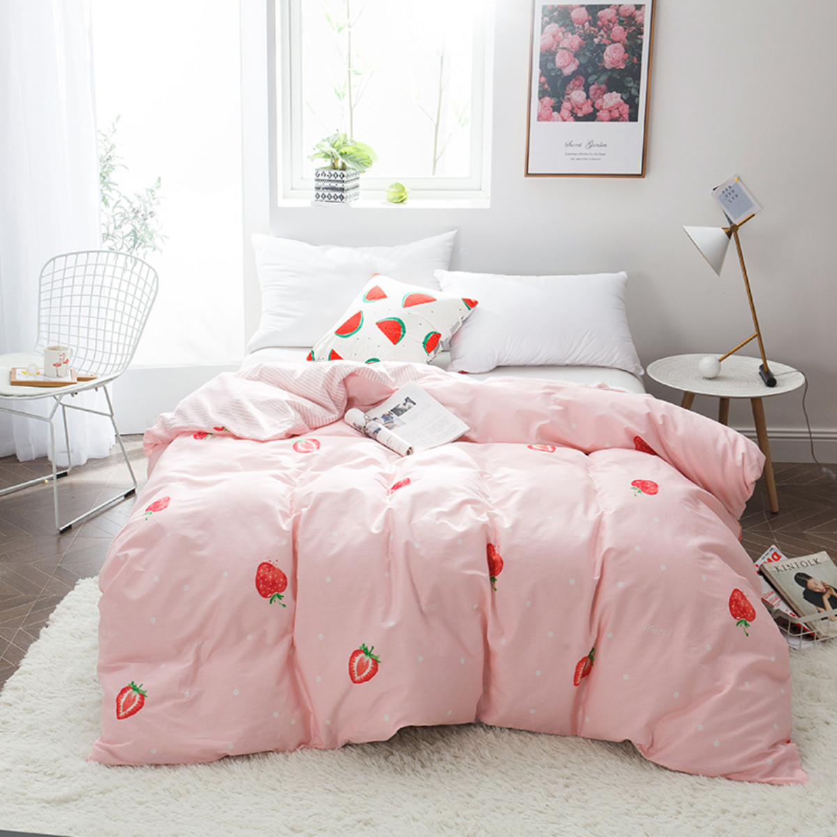 北欧被套单件单人被罩1.2米1.5米1.8m纯棉学生被罩全棉单双人