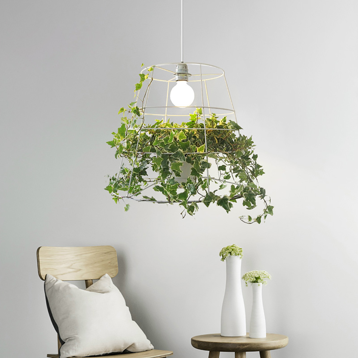 巴比伦个性创意绿色盆栽植物北欧设计师的餐厅韩式卧室吊灯小清新少女