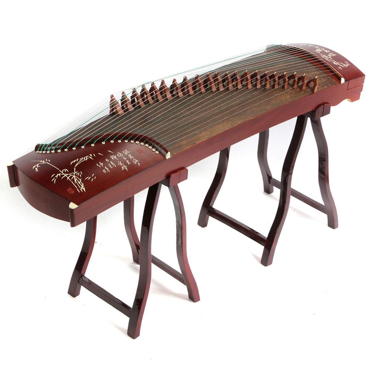 润扬民乐儿童专业迷你小古筝125cm仿紫檀刻字半筝