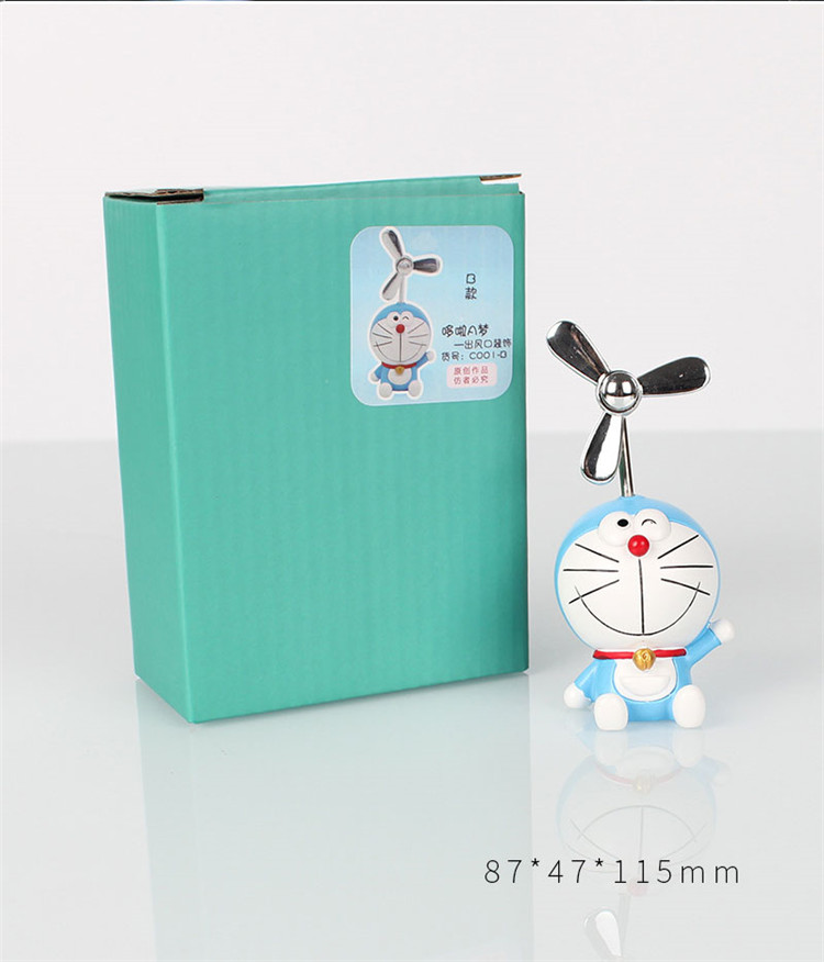 哆啦a梦汽车香水可爱创意卡通车用香水车载空调出风口香薰摆件