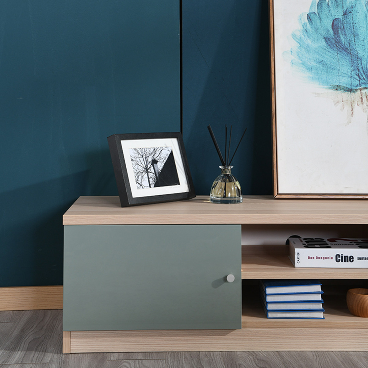 轻北欧客厅电视柜 现代简约木质电视柜低柜储物柜