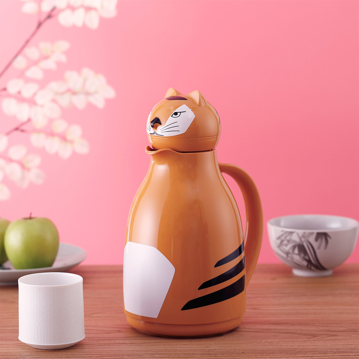 卡通儿童保温杯利快德国进口双层玻璃内胆保温壶家用暖壶热水瓶