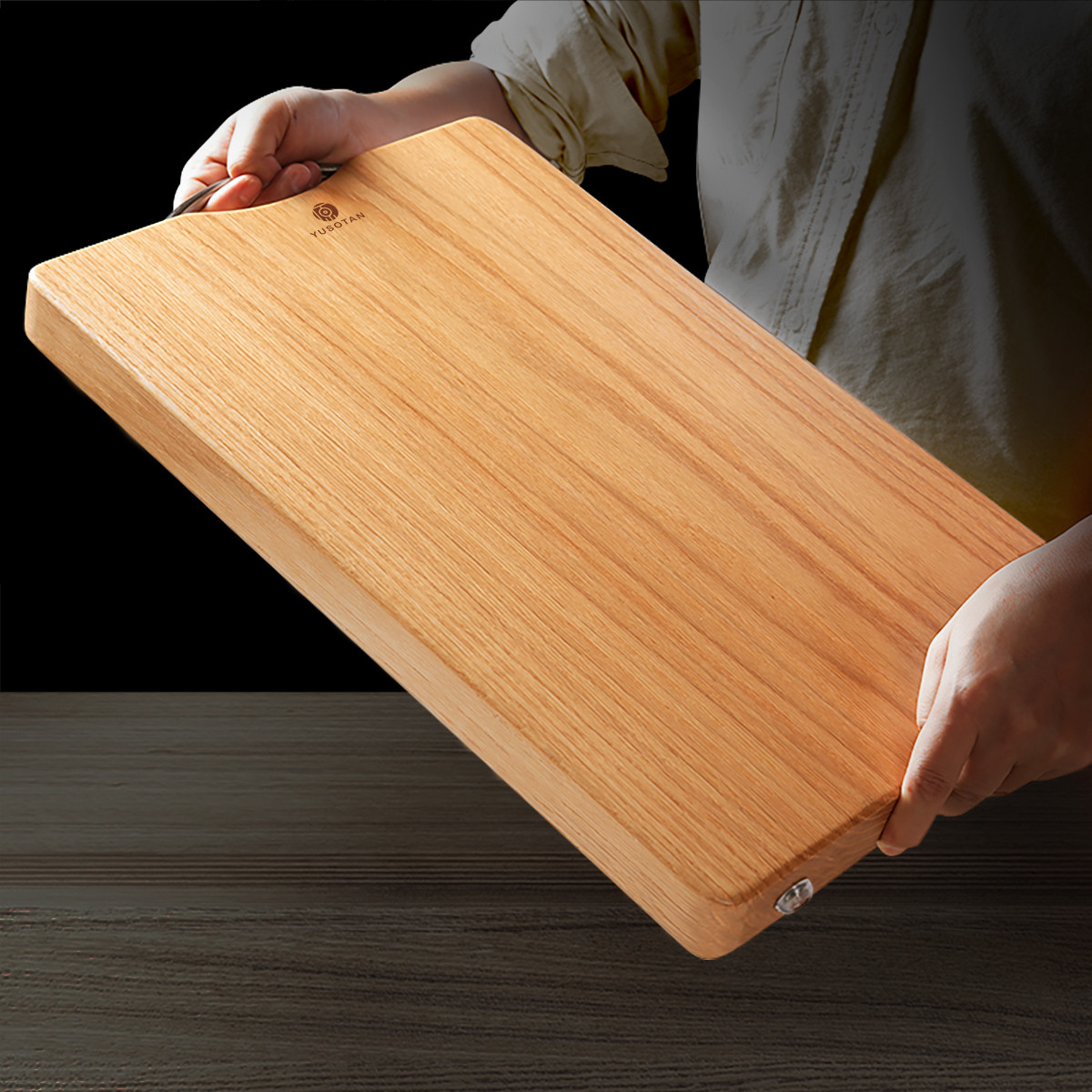 原森太美国橡木整木菜板砧板家用实木刀板占板切菜板案板擀面板