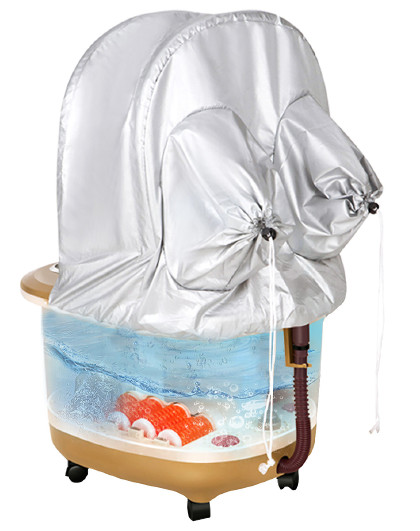 全封闭熏蒸足浴盆蒸汽泡脚盆按摩洗脚盆泡脚桶足浴器520礼物