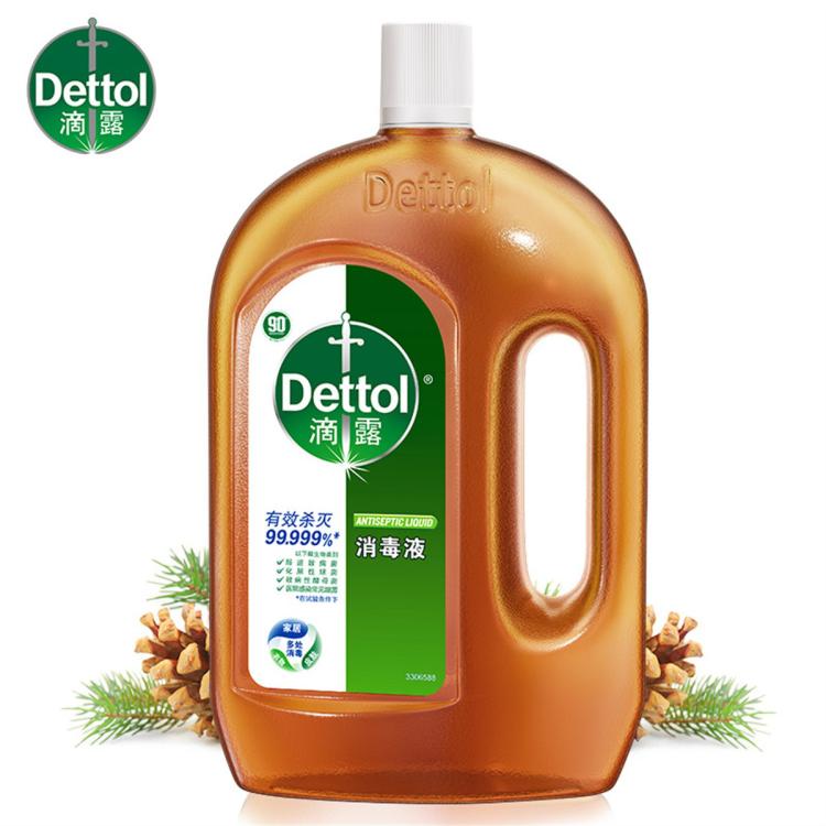 Dettol 【99.99%灭活HPV16】滴露多用途家用去霉味消毒液1.8L+湿巾1片
