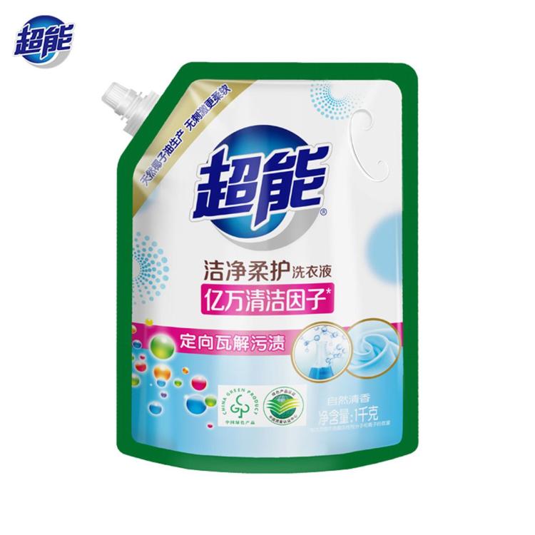 超能 【超值爆款】洁净柔护炫彩云感APG洗衣液补充装持久留香 图 4