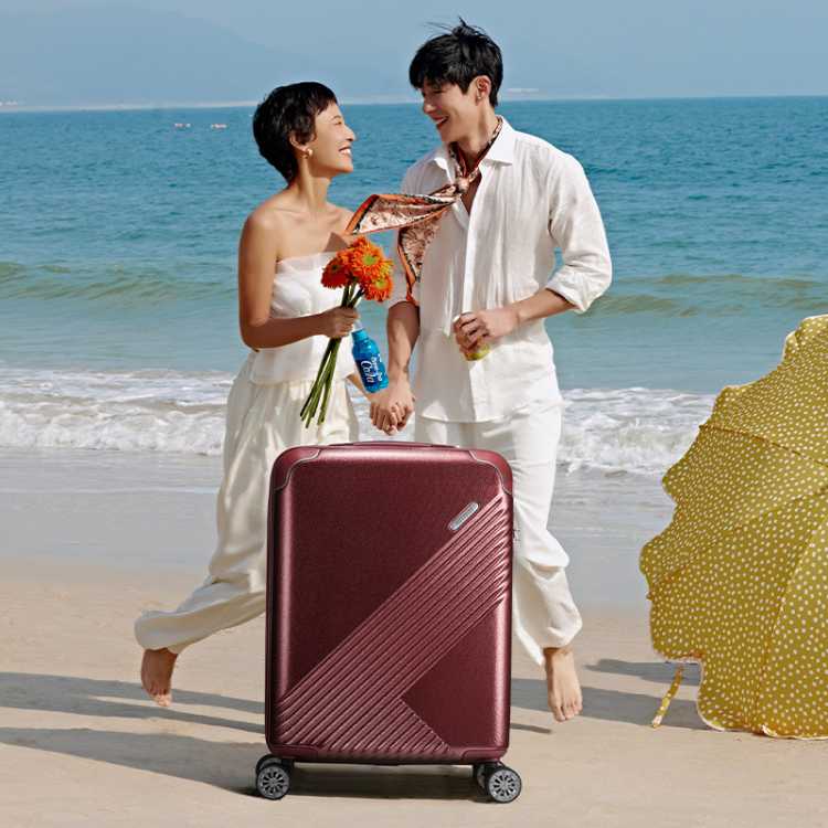 美旅 【开学好礼】通勤出行皮纹质感行李箱拉杆箱经典高级感旅行箱TV5