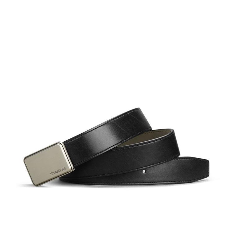 新秀丽 男士皮带青年平滑扣裤带经典时尚轻奢板扣腰带 BW5