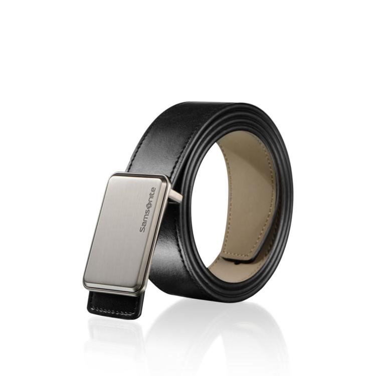 新秀丽 男士皮带青年平滑扣裤带经典时尚轻奢板扣腰带 BW5