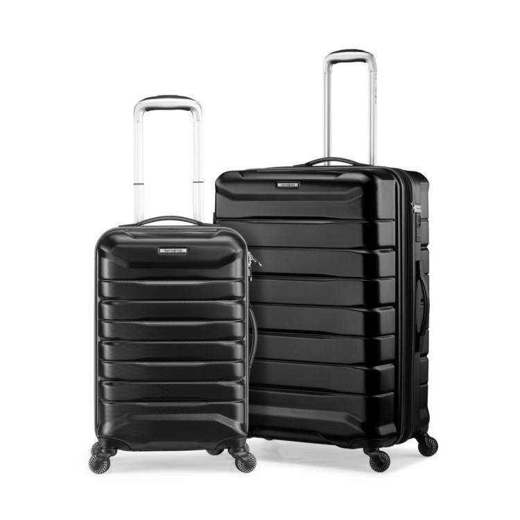 新秀丽 【出游套组】闺蜜同行可扩展时尚条纹黑色拉杆箱21/27寸旅行箱TD3