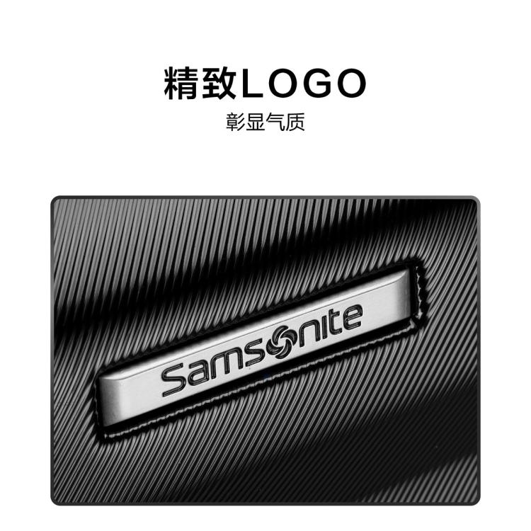 新秀丽 【出游套组】闺蜜同行可扩展时尚条纹黑色拉杆箱21/27寸旅行箱TD3