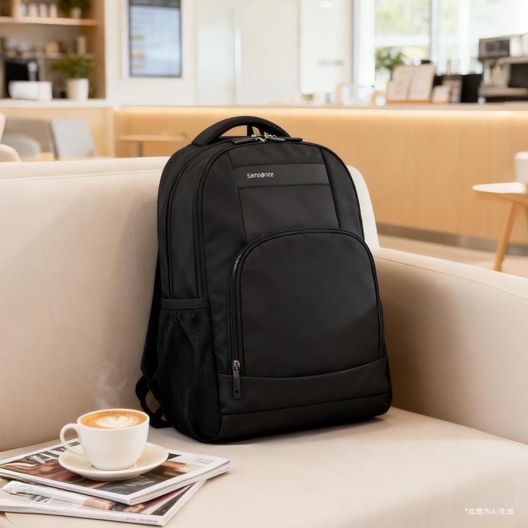 新秀丽 双肩包男时尚休闲背包高端商务大容量电脑包36B10