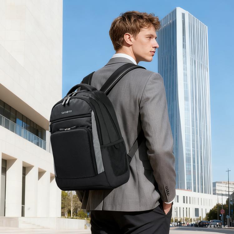 新秀丽 热卖爆款休闲出游短途差旅男士双肩包商务电脑包夏季轻便包包TR5